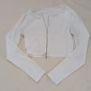 2 Way Zip Crop Top
